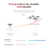 Drone S123 LED Light Quadcopter Radio Remote Control Helicopter Gift Toy For Kid-1 Battery
