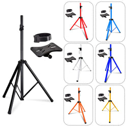 5 Core Speaker Stand Tripod Floor Tall Adjustable Up to 72 Inch DJ Studio Monitor Stands Pole Mount - SS ECO 1PK WOB