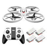 Drone S123 LED Light Quadcopter Radio Remote Control Helicopter Gift Toy For Kid-1 Battery