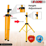 5 Core Speaker Stand Tripod Floor Tall Adjustable Up to 72 Inch DJ Studio Monitor Stands Pole Mount - SS ECO 1PK WOB