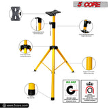 5 Core Speaker Stand Tripod Floor Tall Adjustable Up to 72 Inch DJ Studio Monitor Stands Pole Mount - SS ECO 1PK WOB