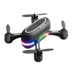 S88 Drone No Camera WiFi Collapsible RC Quadcopter Helicopter Toy-Black-1 Battery