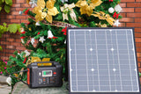 200W Portable Power Station;  FlashFish 40800mAh Solar Generator with 50W 18V Portable Solar Panel;  Flashfish Foldable Solar Charger with 5V USB 18V DC Output