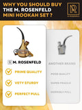 Gold Portable Hookah Set Mini Kit Mini Hookah Small Hookah Set For Travel