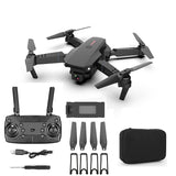 E88 Drone 1080P HD Camera WiFi Collapsible RC Quadcopter Helicopter Toy-Black-1 Battery