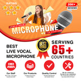 5 Core Premium Vocal Dynamic Cardioid Handheld Microphone Neodymium Magnet Unidirectional Mic; 16ft Detachable XLR Deluxe Cable to ? Audio Jack; Mic Clip; On/Off Switch for Karaoke Singing ND-58