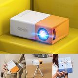 Portable Mini Projector 1080P Portable Movie Projector For IOS Android Windows Laptop TV-Stick Compatible With USB Audio TF Card