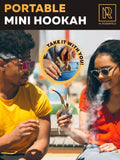 Gold Portable Hookah Set Mini Kit Mini Hookah Small Hookah Set For Travel