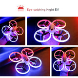 Drone S123 LED Light Quadcopter Radio Remote Control Helicopter Gift Toy For Kid-1 Battery