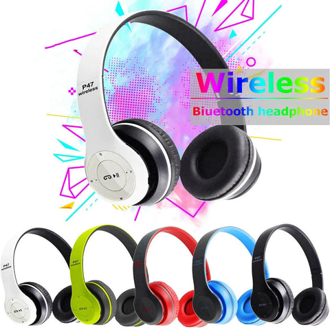 Handsfree Wireless Headphones Noise Canceling Headphone Earphone P47 headset Bluetooth Head Phone for iPhone Huawei Samsung S21