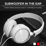 HD Sound Wired Headphones Over Ear Headset Bass HiFi Sound Music Stereo Earphones Flexible Adjustable Headset For PC MP3 Phone